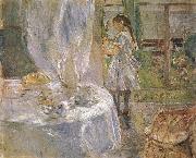 Berthe Morisot At the little cottage oil painting